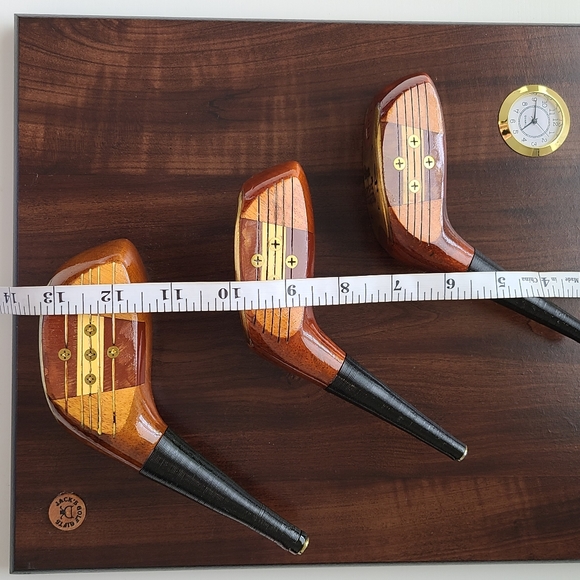 Arnold Palmer 3 golf club decorative plaque with c - Picture 9 of 10